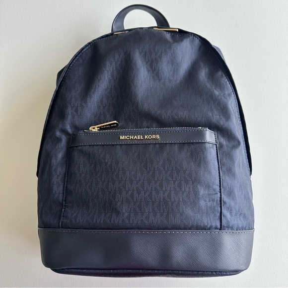 MICHAEL Kors Morgan MK Signature MD Backpack Admiral Blue/Saffiano - Picture 3 of 5